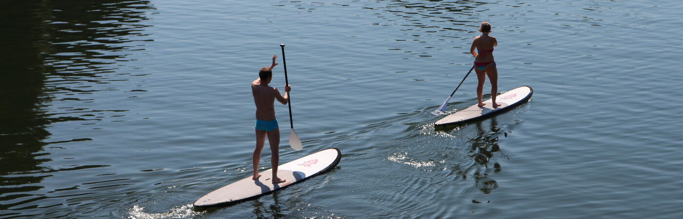 Alte Donau Stehpaddeln